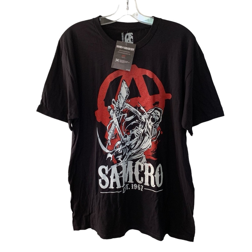 Sons of Anarchy SAMCRO Men’s Black Red Graphic T Shirt Sizes M, L, XL, XXL, 2XL